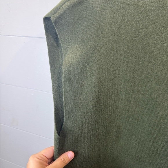 J.Jill | Majestic Double Breasted Gilet Sweater Forest Green Size Small - Picture 9 of 9